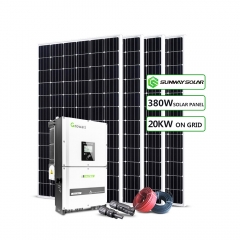 20KW On Grid Solar Power System home without batteries
