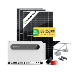 185-253KW On-Grid Solar PV System with Energy Storage