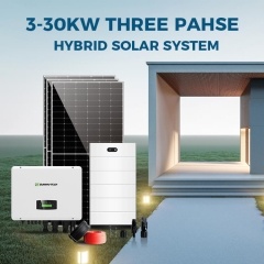pvcellschain 3-30kw Home Roof Hybrid Solar Energy Storage System